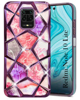 For Redmi Note 10 Lite Back Cover Case (Dual Design Glitter Sparkle and Detachable Diamond Print Case | Soft and Flexible)