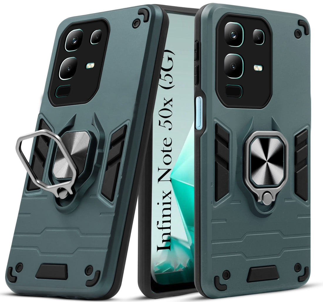 For Infinix Note 50x Back Cover Case(Shockproof Polycarbonate Dual Layer Hybrid Armor)