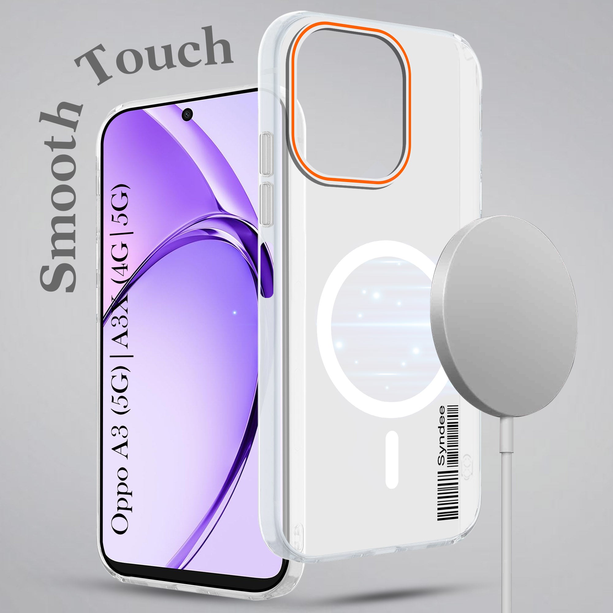 For Oppo A3X (4G/5G) | Oppo A3 5G Back Cover Case (Soft Touch | Camera Bump Protection | MagSafe Compatible | Matte Finish)
