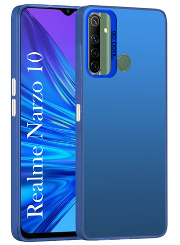 For Realme Narzo 10 Hard Back Cover Case (Velvet Touch | Professional Glossy Finish | Camera Protection Bump)