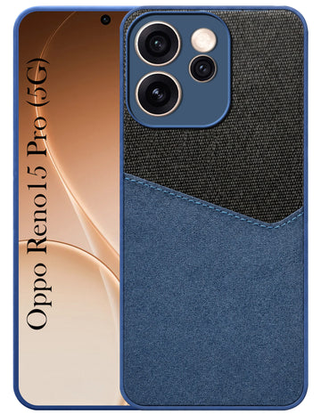 For Oppo Reno15 Pro 5G | Oppo Reno 15 Pro 5G Back Cover Case (Dual PU Leather Stitch | Professional Minimalist | Soft and Flexible)
