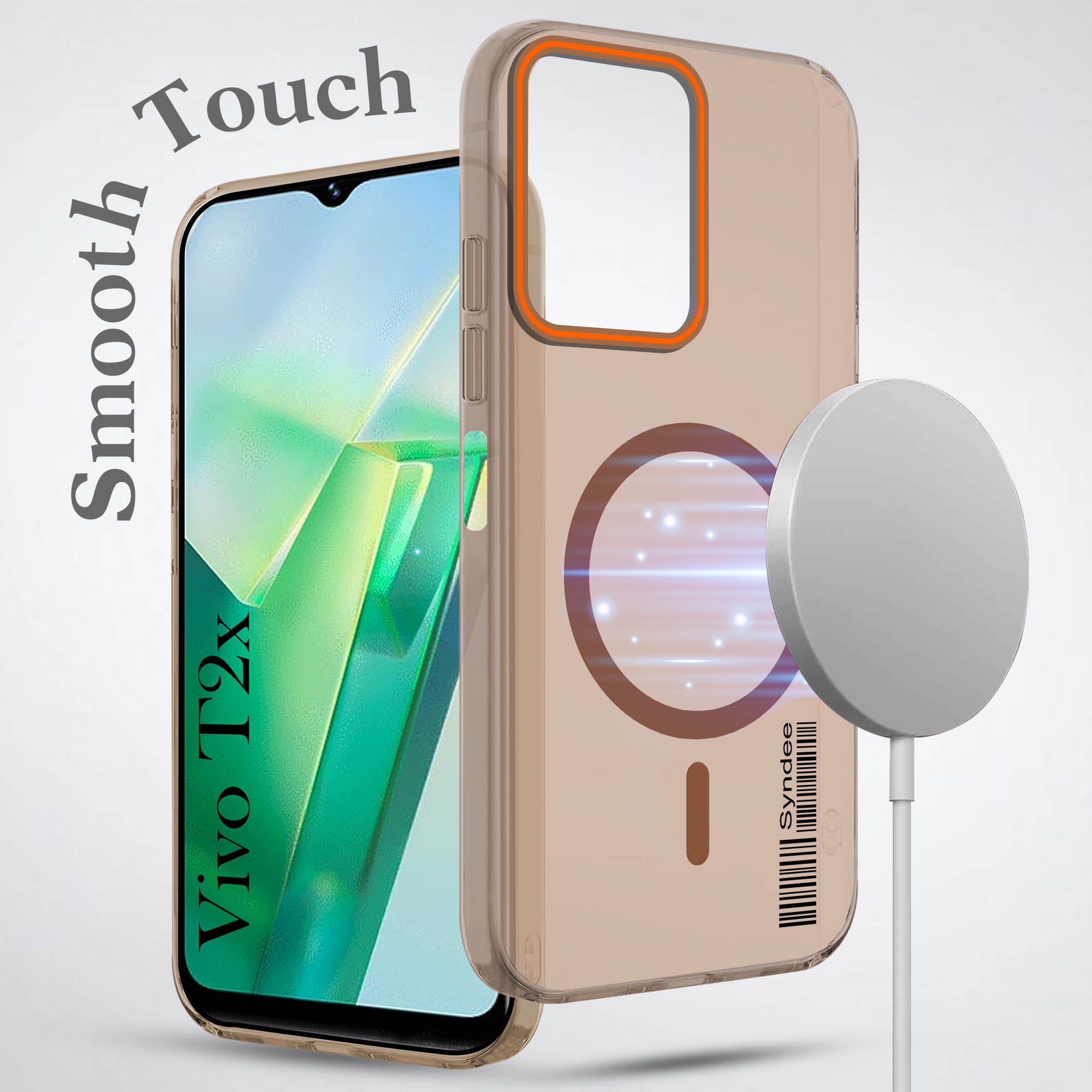 For Vivo T2x Back Cover Case (Soft Touch | Camera Bump Protection | MagSafe Compatible | Matte Finish)