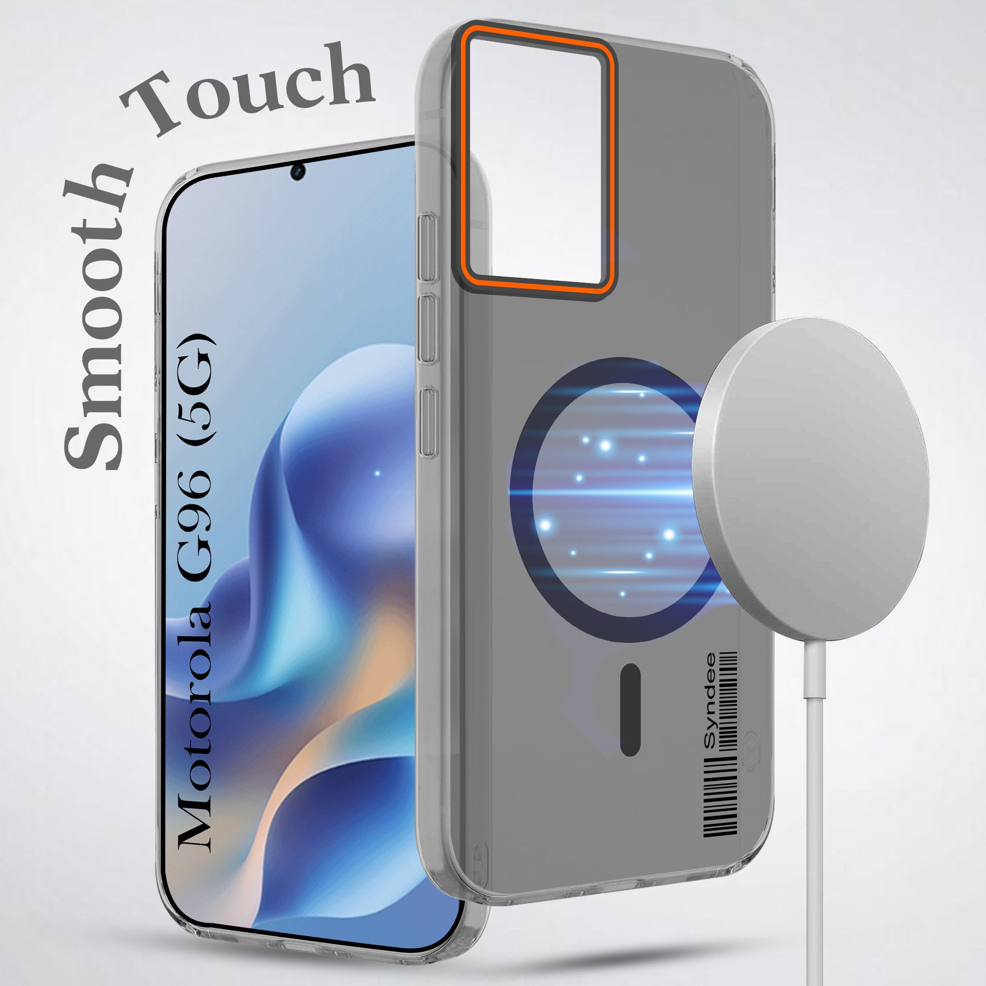 For Motorola Moto G96 Back Cover Case (Soft Touch | Camera Bump Protection | MagSafe Compatible | Matte Finish)