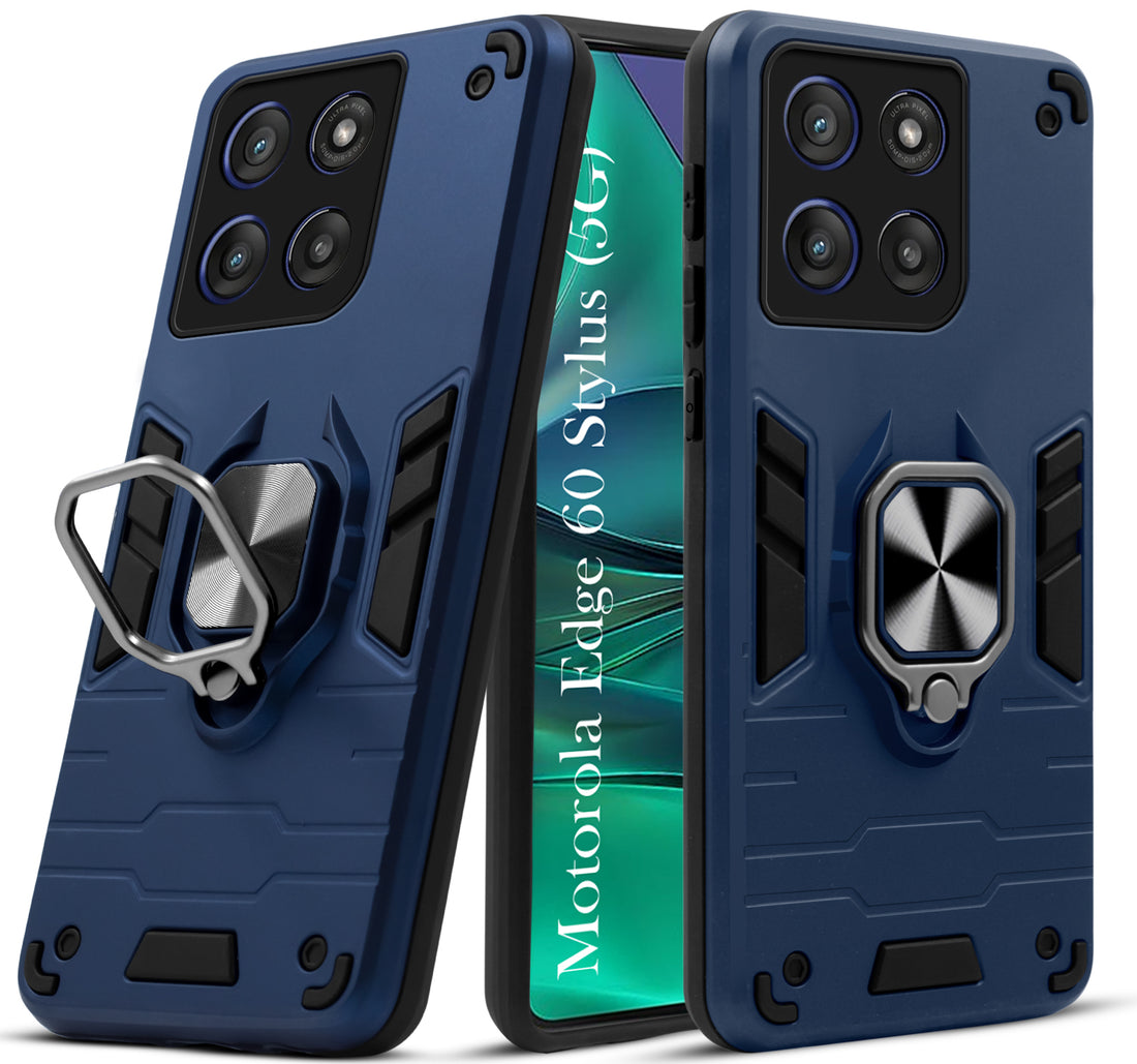For Motorola Moto Edge 60 Stylus Back Cover Case (Shockproof Polycarbonate Dual Layer Hybrid Armor)