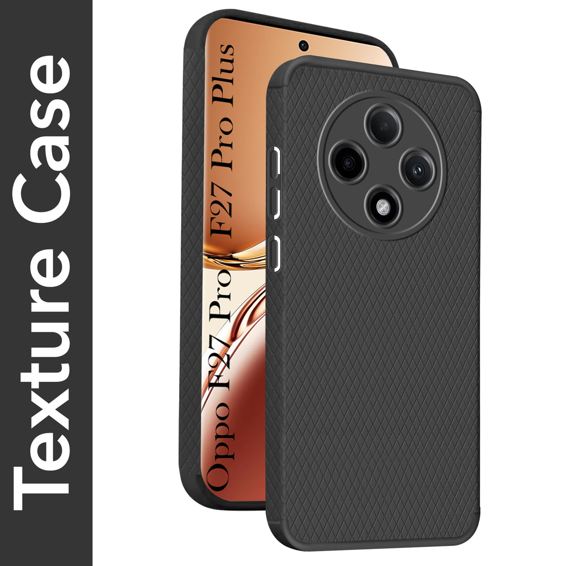 For Oppo F27 Pro | Oppo F27 Pro Plus 5G Back Cover (Liquid Silicone | Side Grip | Camera Protection)