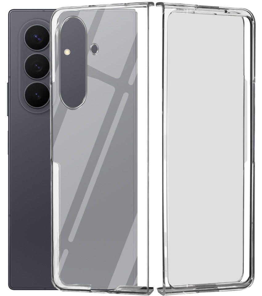 For Samsung Galaxy Z Fold 8 Ultra Back Cover Case Lifetime Anti-Yellow Clear (Sleek Hard Crystal | Shockproof and Camera Protection)
