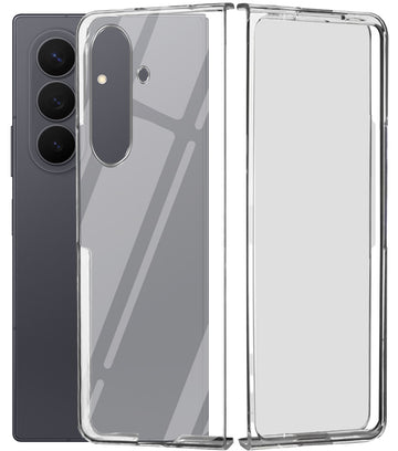 For Samsung Galaxy Z Fold 8 Ultra Back Cover Case Lifetime Anti-Yellow Clear (Sleek Hard Crystal | Shockproof and Camera Protection)
