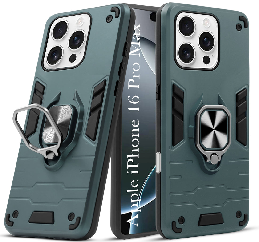 For Apple iPhone 16 Pro Max Back Cover Case (Shockproof Polycarbonate Dual Layer Hybrid Armor)