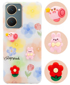 For Vivo Y18 | Y18e | Y03 | Y18i | Y18t Back Cover Case (3D Cute Cartoons | Hard Back Side Soft | Matte Premium Finish | HD Printing)