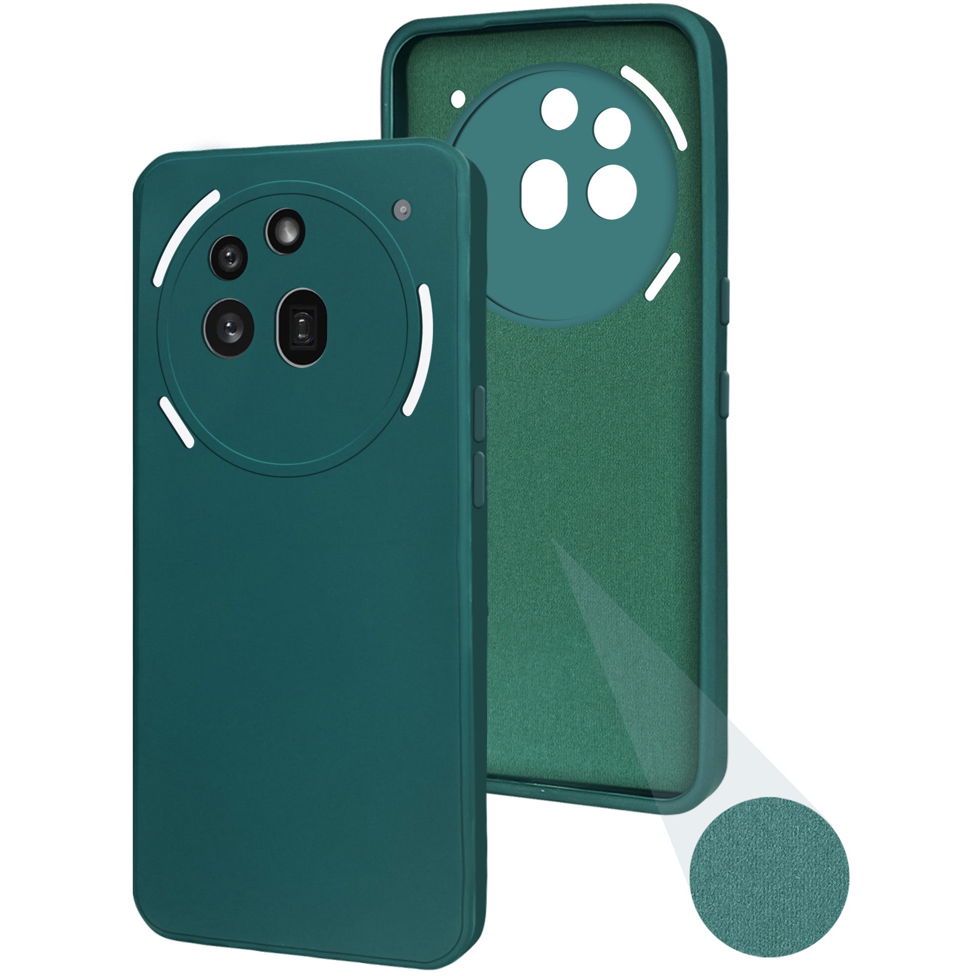 For Nothing Phone 3A Pro 5G Back Case Cover (Inside Fiber cloth with Matte Finish Silicone)