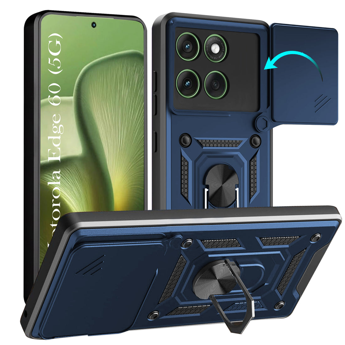For Motorola Moto Edge 60 Back Cover Case (Hybrid Dual Armor Polycarbonate)