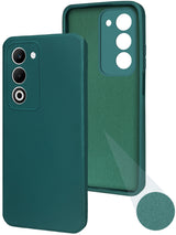 For Oppo A5 5G Back Cover Case (Matte Finish Silicone with Inside Fiber cloth |Blue)