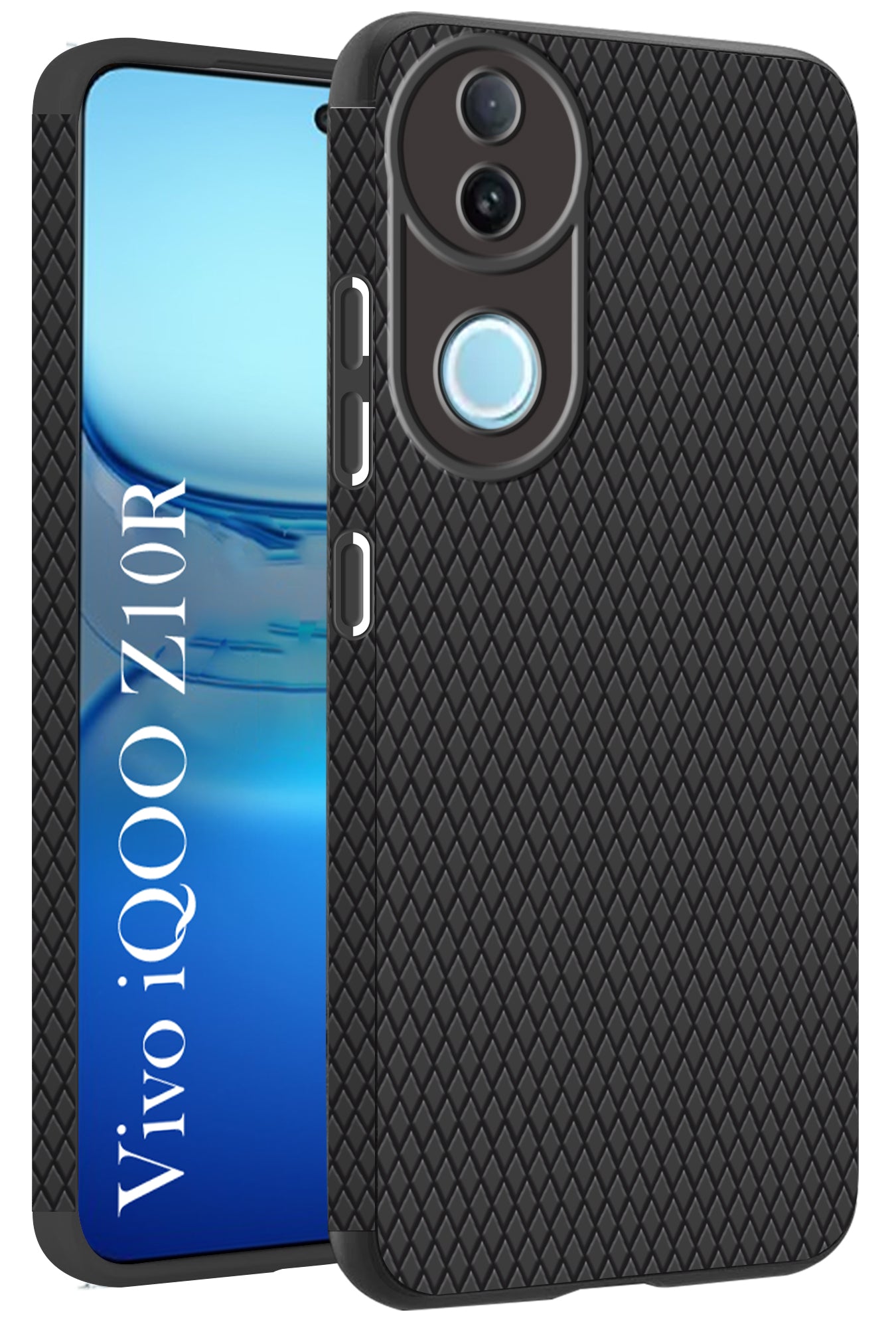 For Vivo iQOO Z10R Back Cover Case (Liquid Silicone | Side Grip | Camera Protection)