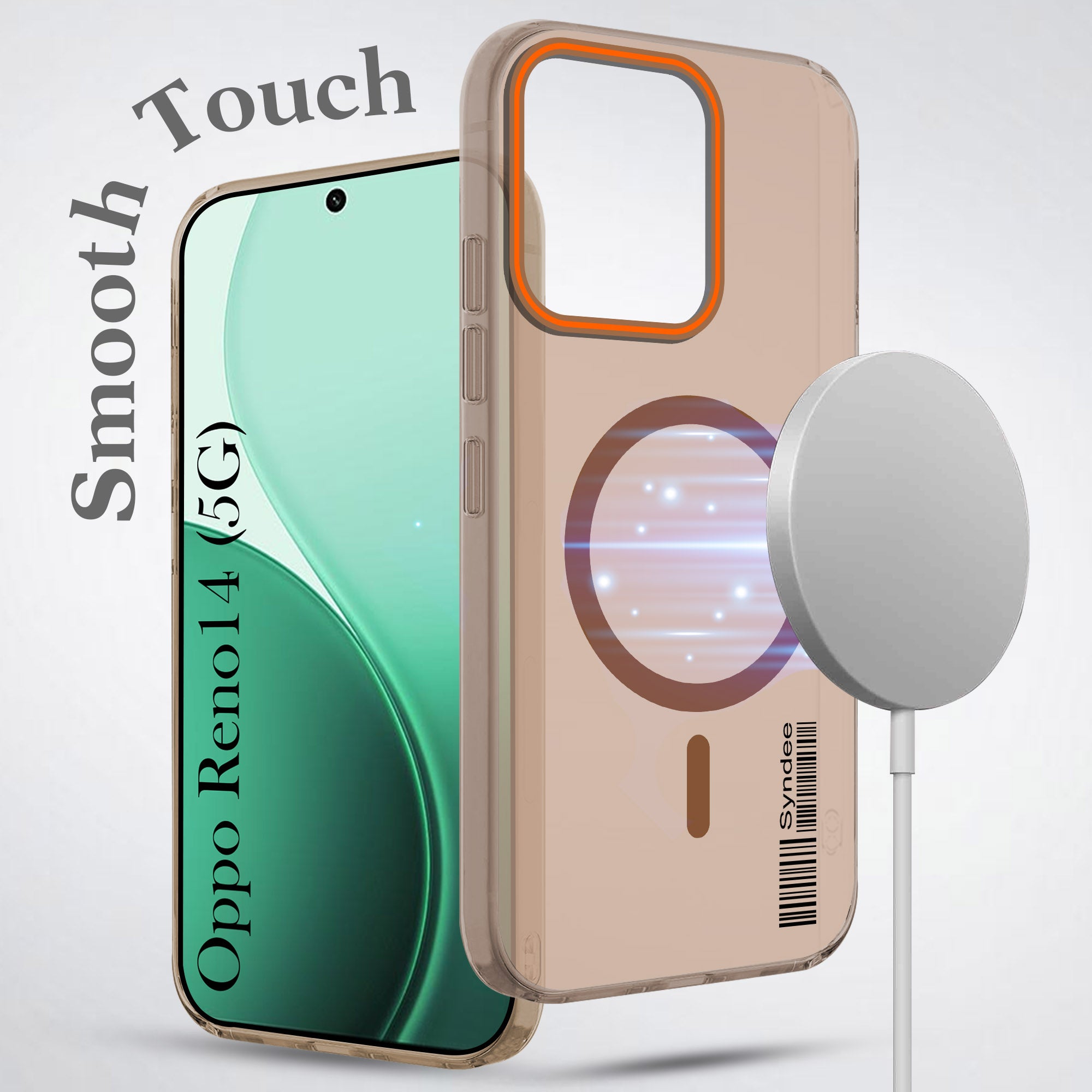 For Oppo Reno14 5G | Oppo Reno 14 5G Back Cover Case (Soft Touch | Camera Bump Protection | MagSafe Compatible | Matte Finish)