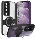 For Vivo V40 | Vivo V40 Pro 5G Back Cover Case with stand (Built-in Ring Holder Kickstand | Lifetime Anti Yellow | Camera Protection)
