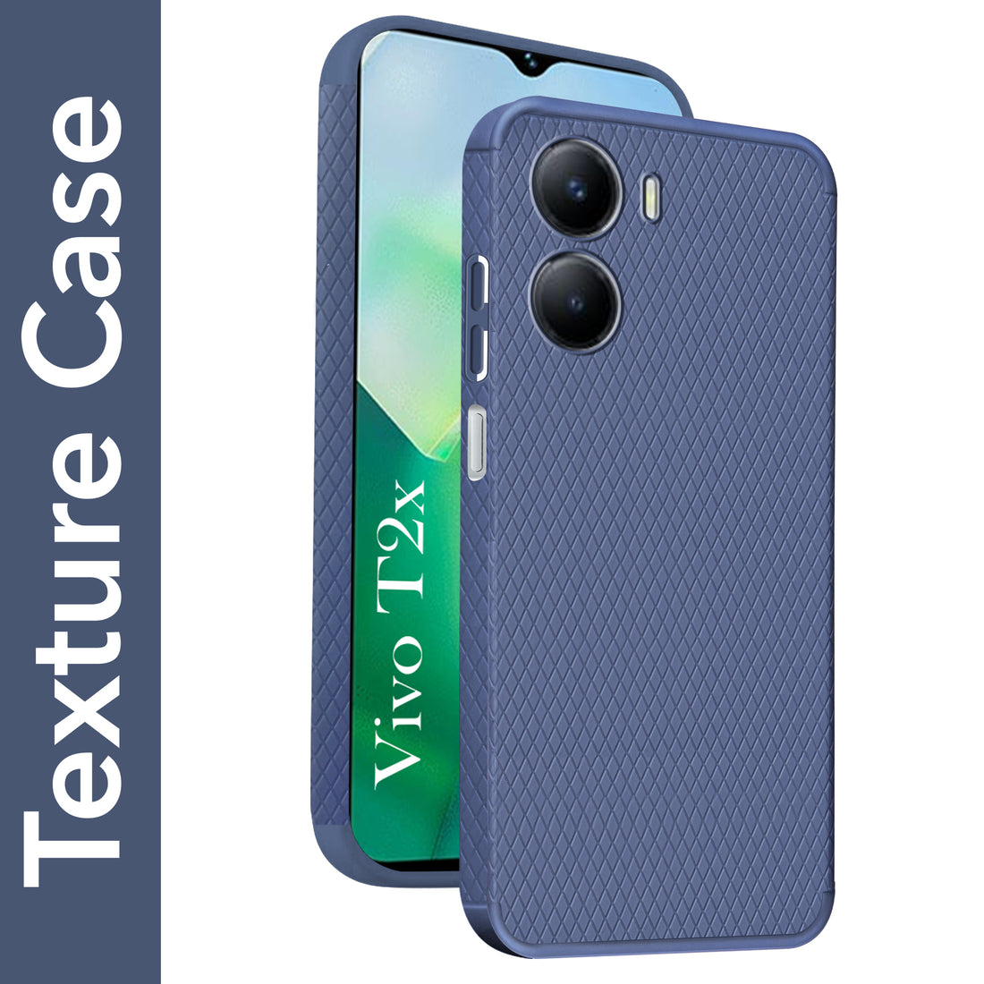 For Vivo T2x Back Cover Case (Liquid Silicone | Side Grip | Camera Protection)