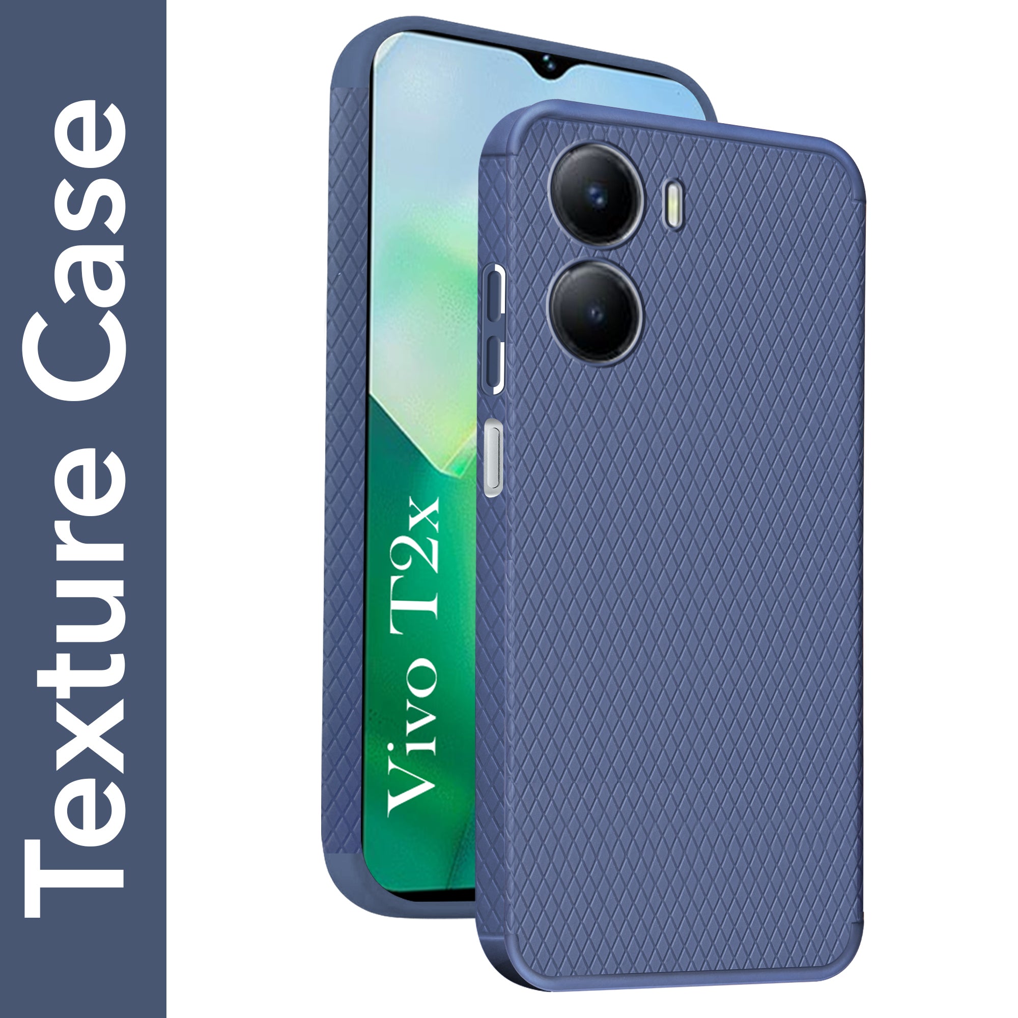 For Vivo T2x Back Cover Case (Liquid Silicone | Side Grip | Camera Protection)