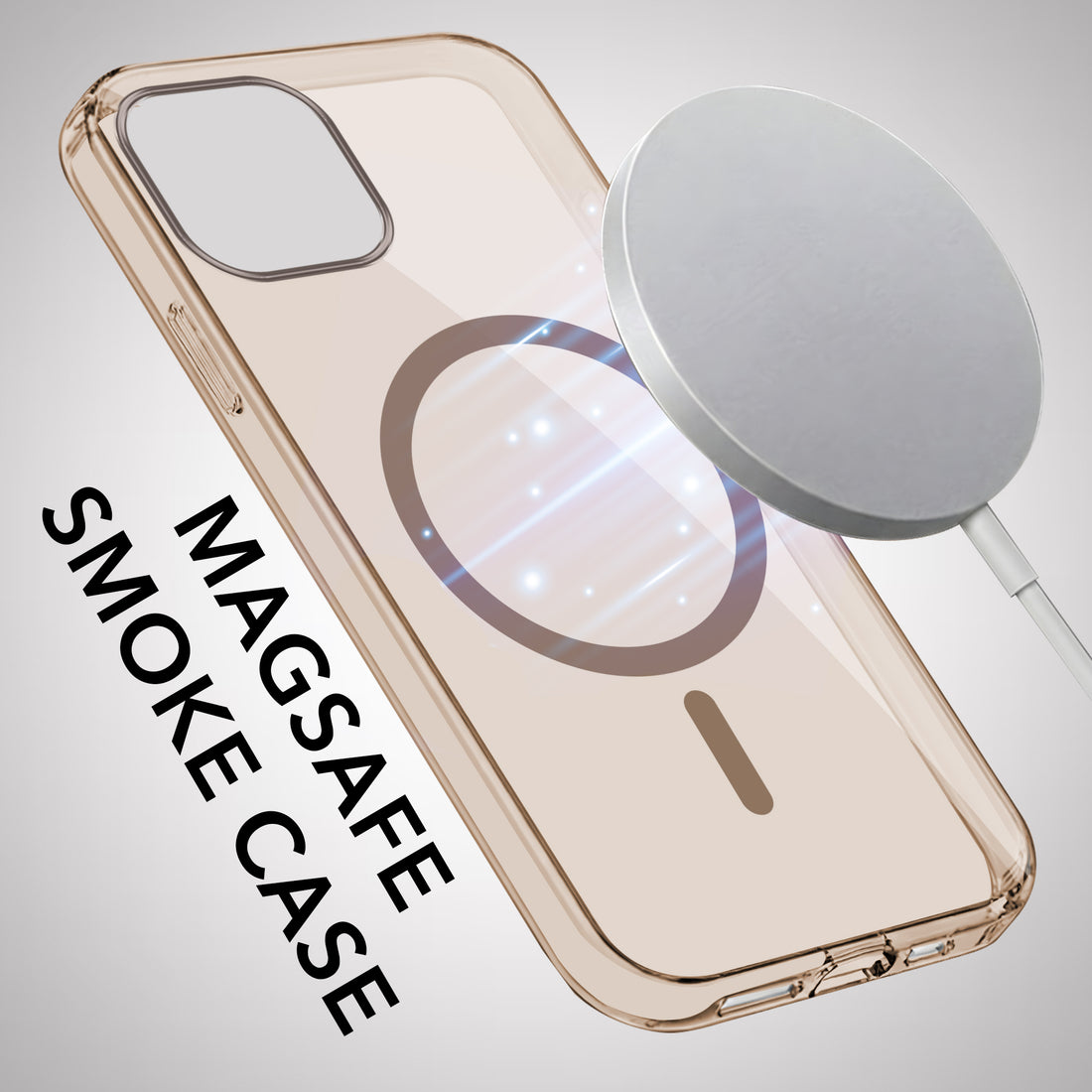 For Apple iPhone 14 Back Case Cover Lifetime Anti-Yellow MagSafe Compatible Clear (Sleek Hard Crystal | Camera Protection and Shockproof)