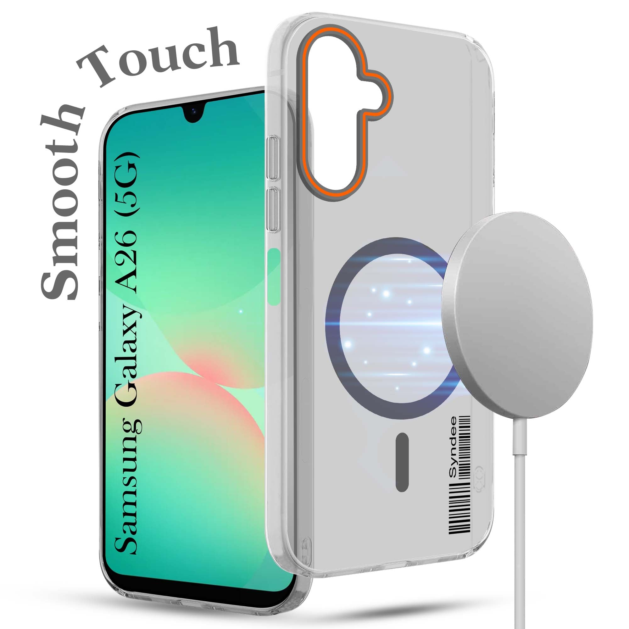 For Samsung Galaxy A26 5G Back Cover Case (Soft Touch | Camera Bump Protection | MagSafe Compatible | Matte Finish)