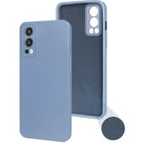 For OnePlus Nord 2 5G Back Cover Case ( Matte Finish Silicone with Inside Fiber cloth)