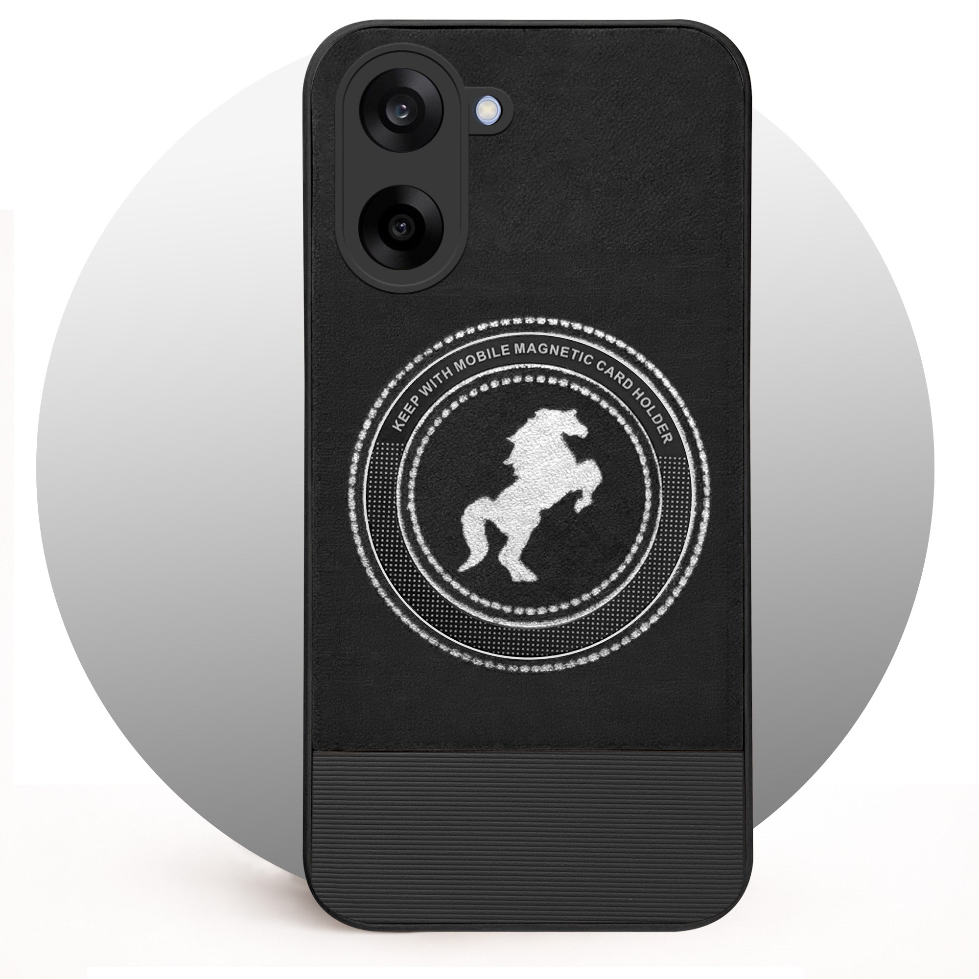 For Oneplus Nord CE 5 Back Cover Case PU Leather Finish (Professional Minimalist Texture | MagSafe Compatile | Camera Protection | Sleek Sober Formal)