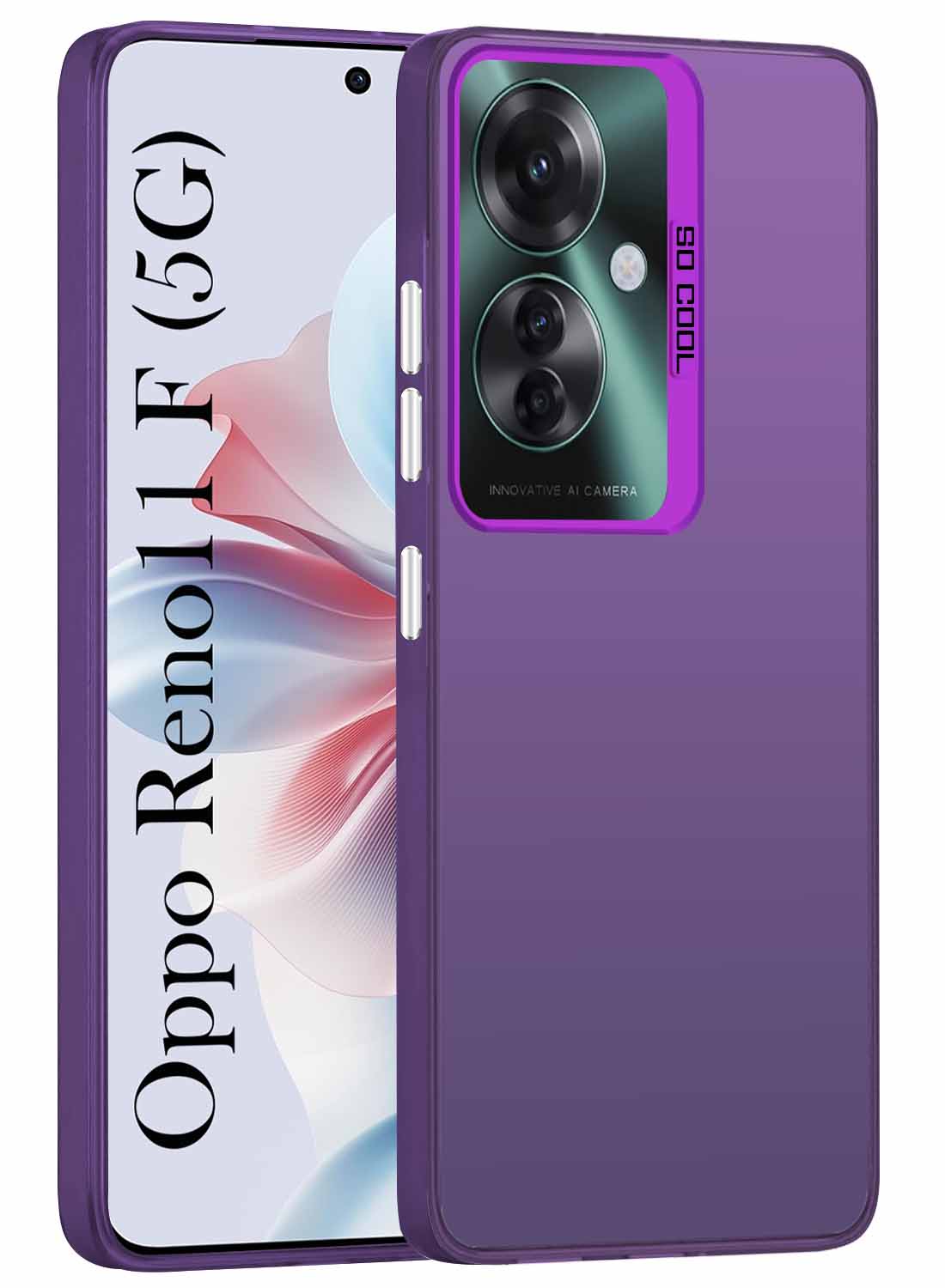 For Oppo Reno11 F 5G | Oppo Reno 11F 5G Hard Back Cover Case (Velvet Touch | Professional Glossy Finish | Camera Protection Bump)