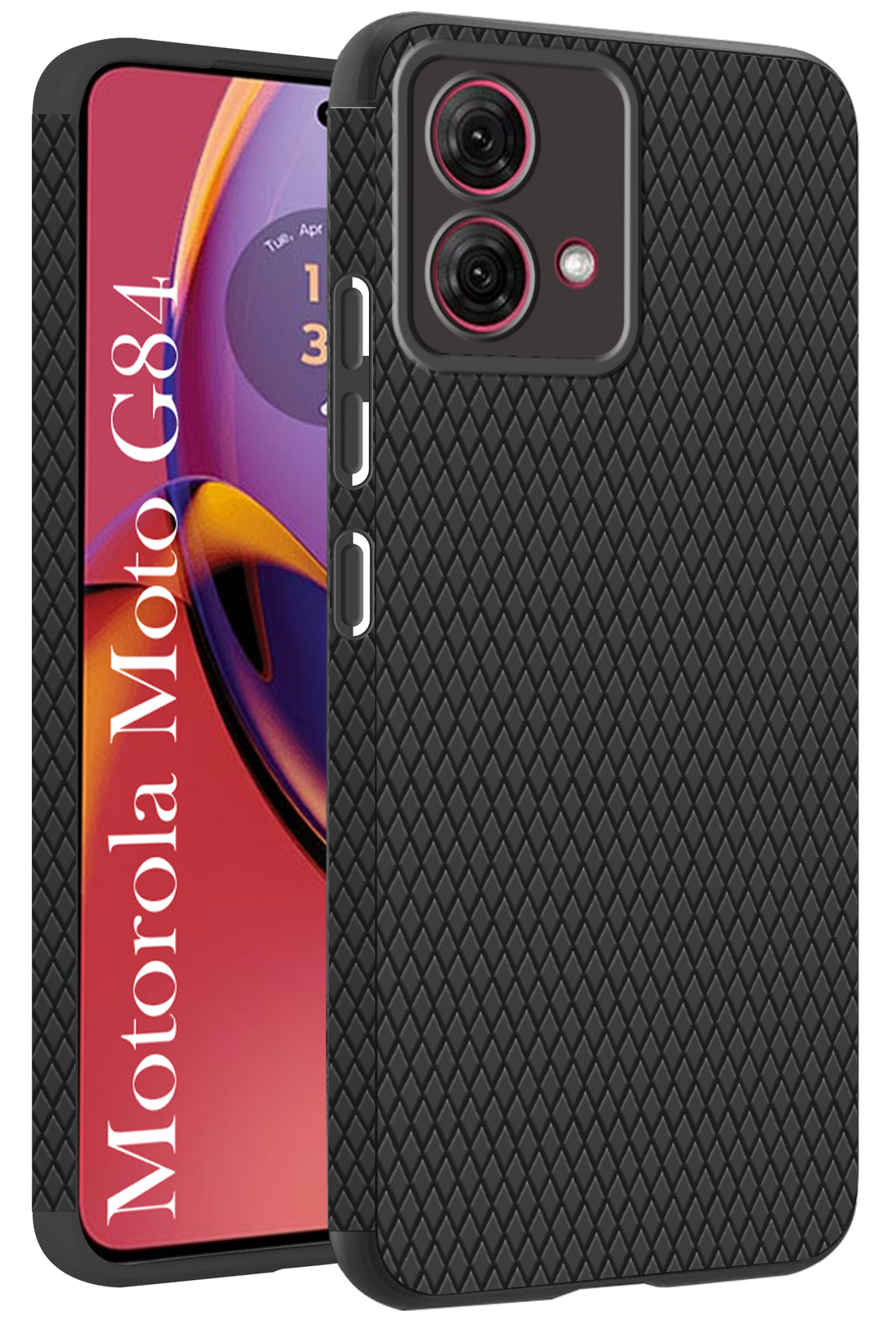 For Motorola Moto G84 Back Cover Case (Liquid Silicone | Side Grip | Camera Protection)