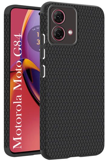 For Motorola Moto G84 Back Cover Case (Liquid Silicone | Side Grip | Camera Protection)