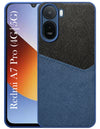 For Redmi A7 Pro (4G | 5G) Back Cover Case (Dual PU Leather Stitch | Professional Minimalist | Soft and Flexible)