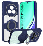 For Realme P3 Pro Back Cover Case with stand (Built-in Ring Holder Kickstand | Lifetime Anti Yellow | Camera Protection)
