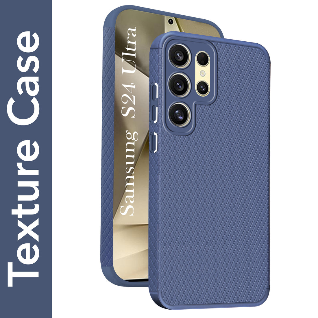 For Samsung Galaxy S24 Ultra Back Cover Case (Liquid Silicone | Side Grip | Camera Protection)