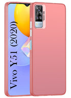 For Vivo Y51 (2020) Hard Back Cover Case (Velvet Touch | Professional Glossy Finish | Camera Protection Bump)