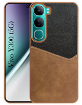 For Vivo Y300 Back Cover Case (Dual PU Leather Stitch | Professional Minimalist | Soft and Flexible)