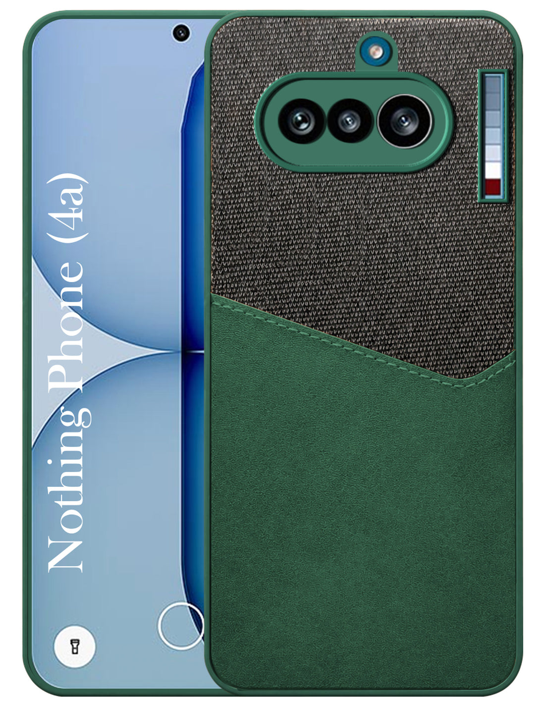 For Nothing Phone 4A 5G Back Cover Case (Dual PU Leather Stitch | Professional Minimalist | Soft and Flexible)