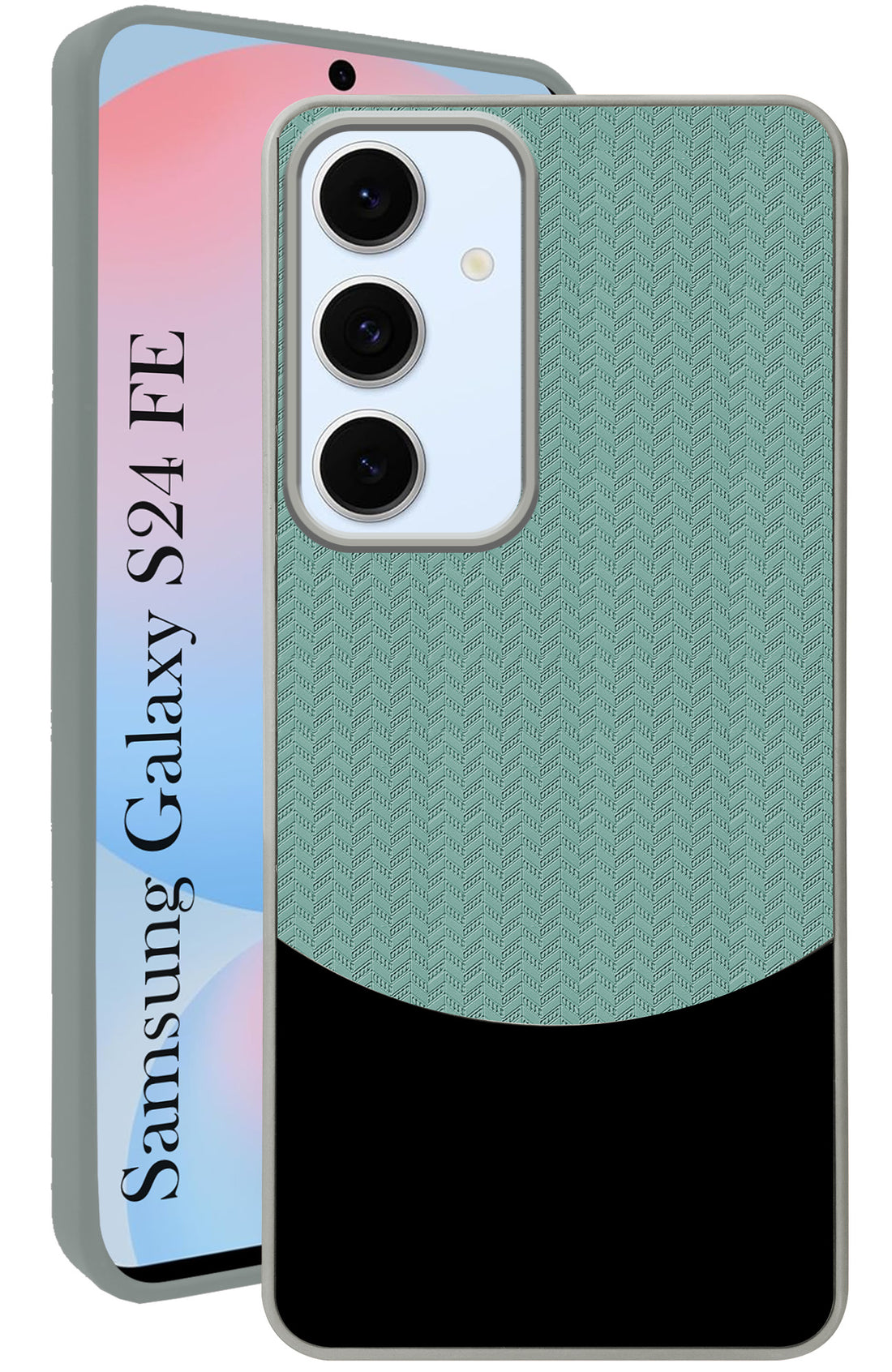 For Samsung Galaxy S24 FE Back Cover Case (Elegant PU Leather Finish | Premium Minimalist Professional | Camera Protection Bump)