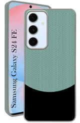 For Samsung Galaxy S24 FE Back Cover Case (Elegant PU Leather Finish | Premium Minimalist Professional | Camera Protection Bump)