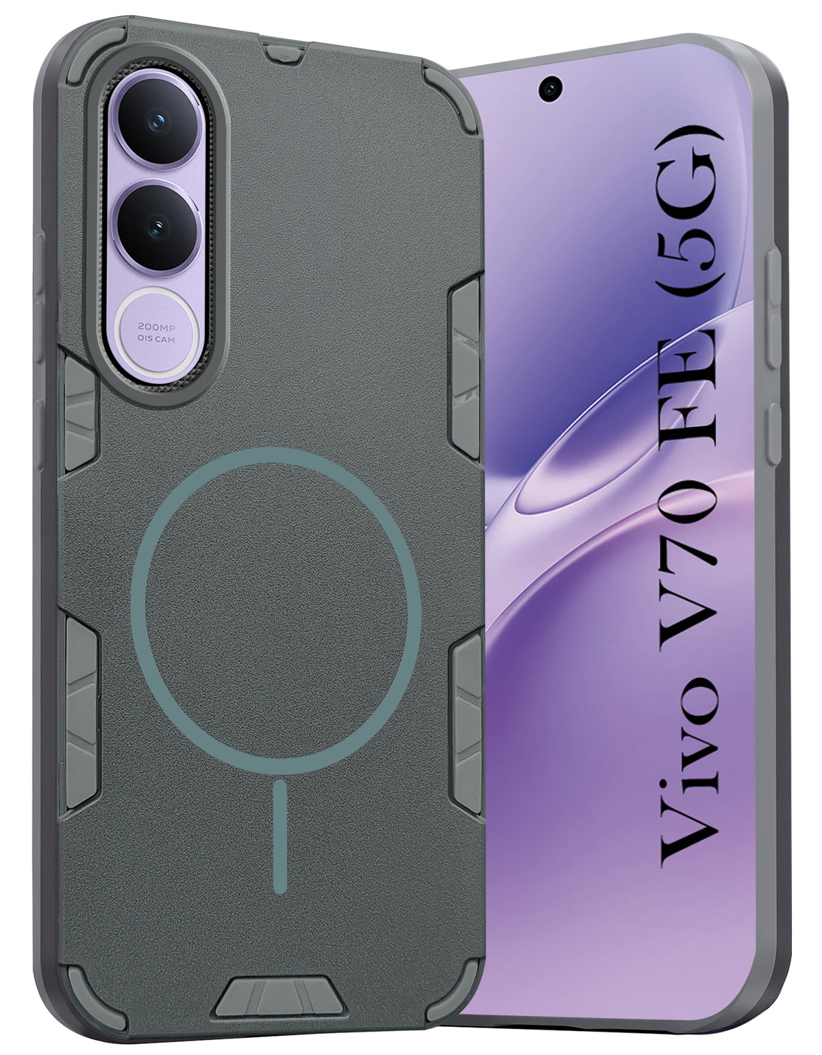 For Vivo V70 FE 5G Back Cover Case (Slim Hybrid Armor | Shockproof Camera Protection | Rugged Dual Layer)