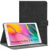 For Flip Cover Folio Case Samsung Galaxy Tab T295 (SM-T290, SM-T295) 8 Inch(PU Leather | Multi-Angle Smart Stand | Card Storage Slots | Silicone Back Pouch)