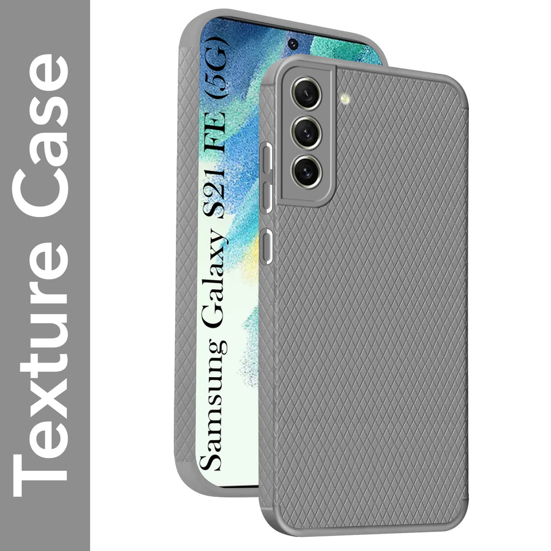 For Samsung Galaxy S21 FE 5G Back Cover Case (Liquid Silicone | Side Grip | Camera Protection)