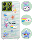 For Motorola Moto Edge 70 Back Cover Case (3D Cute Cartoons | Hard Back Side Soft | Matte Premium Finish | HD Printing)