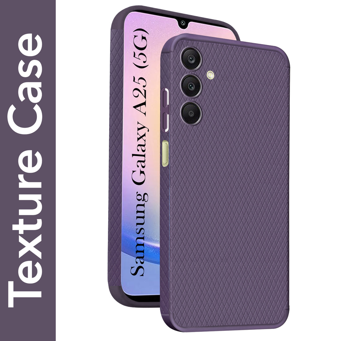 For Samsung Galaxy A25 5G  Back Cover Case (Liquid Silicone | Side Grip | Camera Protection)