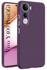 For Vivo Y400 Pro  Back Cover Case (Liquid Silicone | Side Grip | Camera Protection)