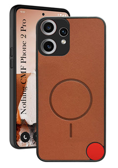 For Nothing CMF Phone 2 Pro Back Cover Case PU Leather (Texture Grip Design | Professional Minimalist | Camera Protection | Soft and Flexible)