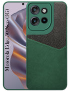 For Motorola Moto Edge 50 Neo Back Cover Case (Dual PU Leather Stitch | Professional Minimalist | Soft and Flexible)