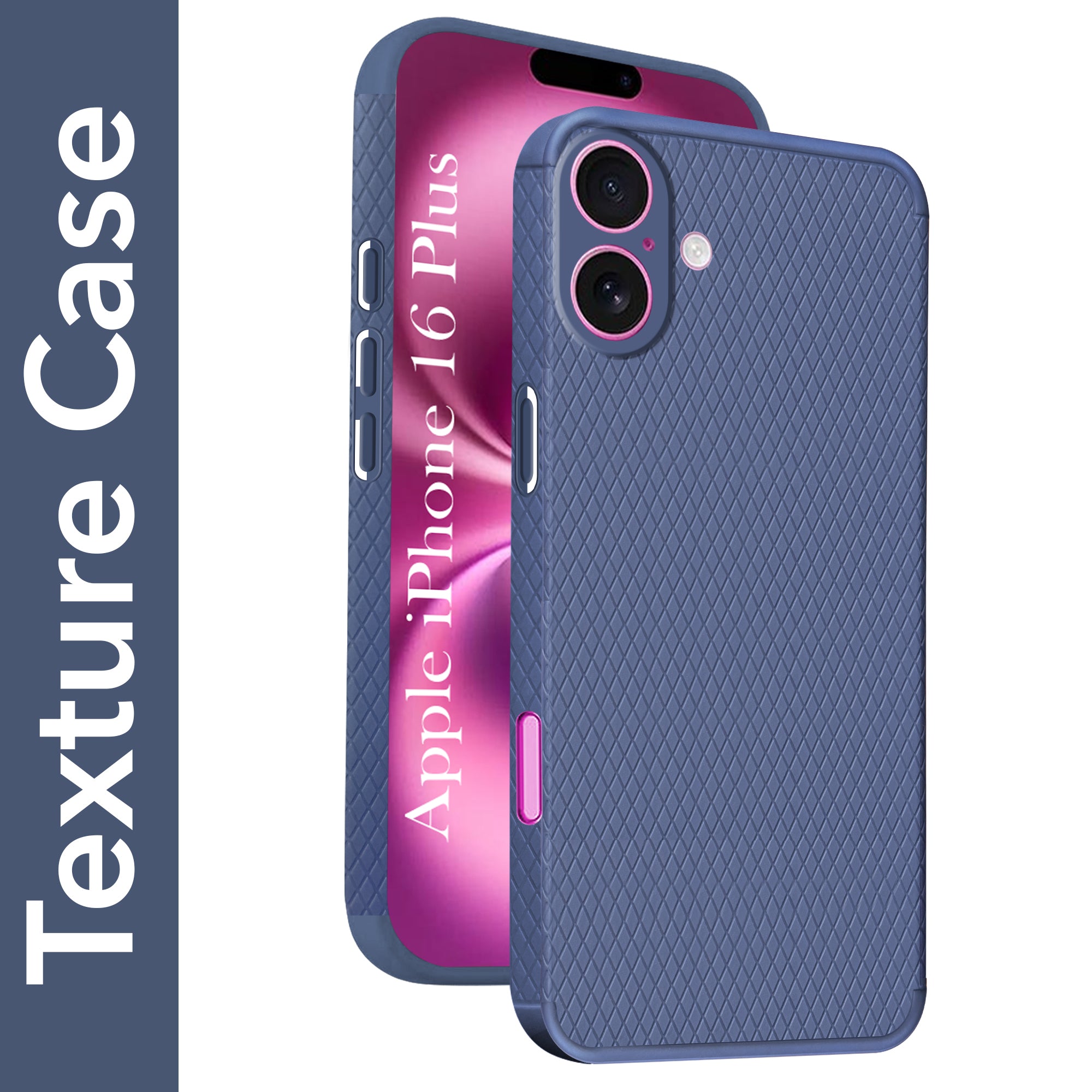 For Apple iPhone 16 Plus Back Cover Case (Liquid Silicone | Side Grip | Camera Protection)