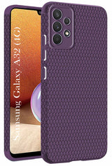 For Samsung Galaxy A32 4G Back Cover Case (Liquid Silicone | Side Grip | Camera Protection)