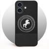 For Apple iPhone 16 Back Cover Case PU Leather Finish (Professional Minimalist Texture | MagSafe Compatile | Camera Protection | Sleek Sober Formal)