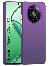 For Realme Narzo 70x 5G Hard Back Cover Case (Velvet Touch | Professional Glossy Finish | Camera Protection Bump)