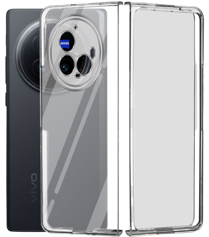 For Vivo X Fold3 Pro Back Cover Case (Hard Anti Yellow Clear Case | Sleek Hard Crystal Clear | Drop & Camera Protection | Shockproof Polycarbonate)