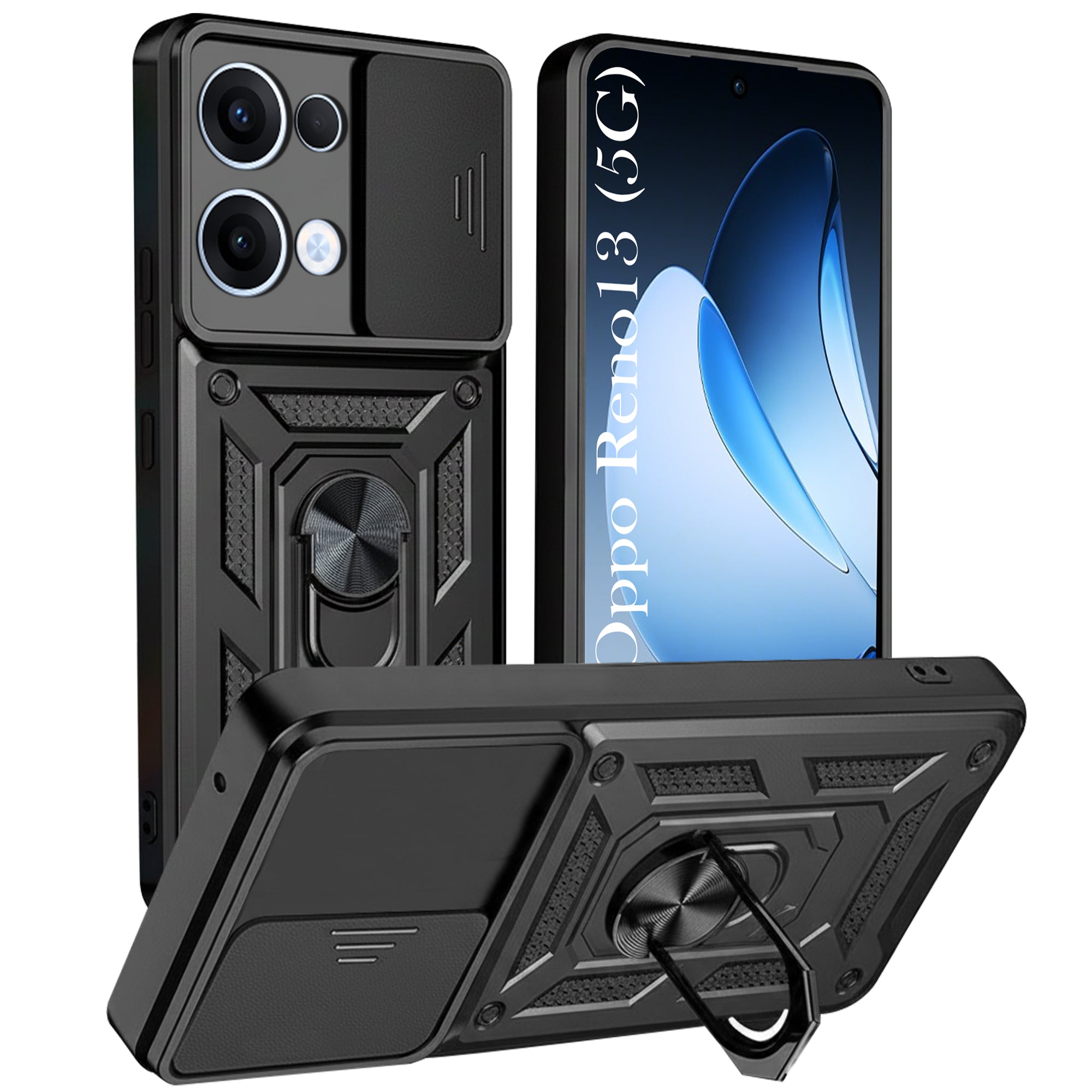For Oppo Reno13 | Oppo Reno 13 Back Cover Case (Hybrid Dual Armor Polycarbonate)